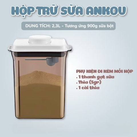 Hộp đựng sữa bột Ankou xịn