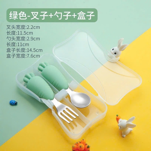 Set thìa+ dĩa cà rốt