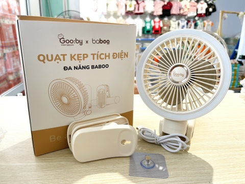 Quạt kẹp tích điện Gooby ( 6)