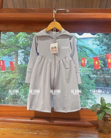 Váy chống nắng dáng dài trơn (hồng, xám)