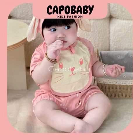 bộ thỏ kèm yếm, mũ