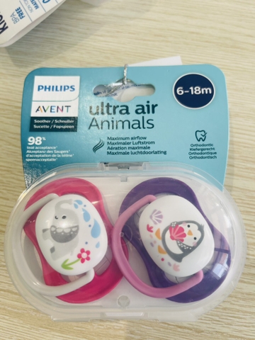 Ti giả Avent 6-18m ngày (bán lẻ từng chiếc)