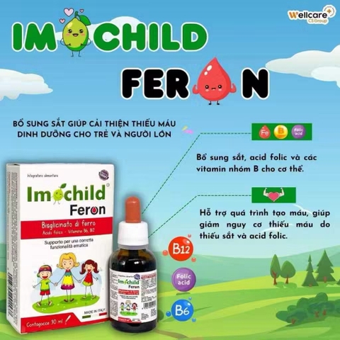 Imochild Feron ( sắt nhỏ giọt)  30ml - Italia