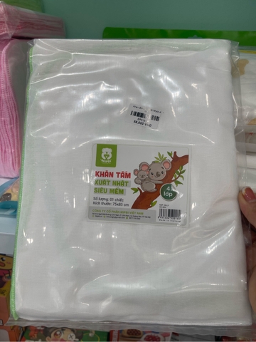 Khăn tắm xuất nhật Mippi 4 lớp