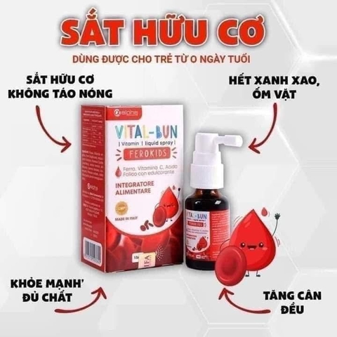 Sắt xịt Vita-bun ferokids 0m+