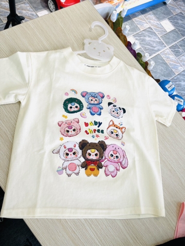 áo phông babythree hồng,cam bé gái