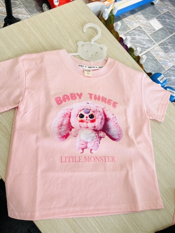 áo phông babythree hồng,cam bé gái