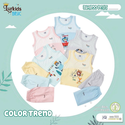 Bộ xát nách Lurkids ( 5 màu, 0-18m)