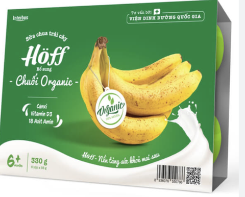 sữa chua trái cây hoff chuối organic