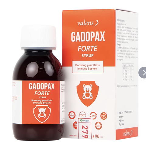 Siro Gadopax Forte Syrup hỗ trợ tăng sức đề kháng của cơ thể (100ml)
