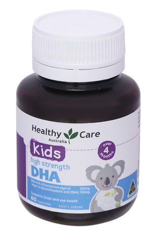 Healthy Care Kids High Strength DHA tăng sức đề kháng, tốt cho não bộ và mắt lọ 60 viên