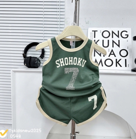 Bộ xát nách xanh số 7 ( 2 màu, 10-18kg)
