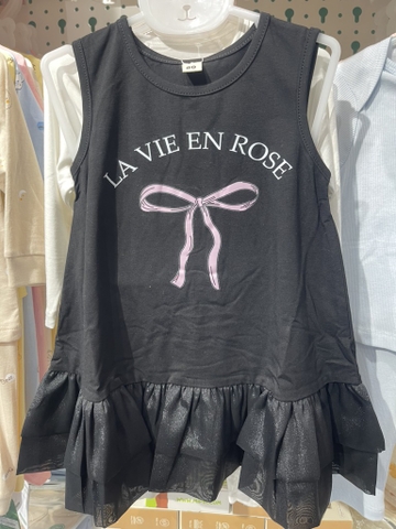 váy lavie end rose đen bé gái