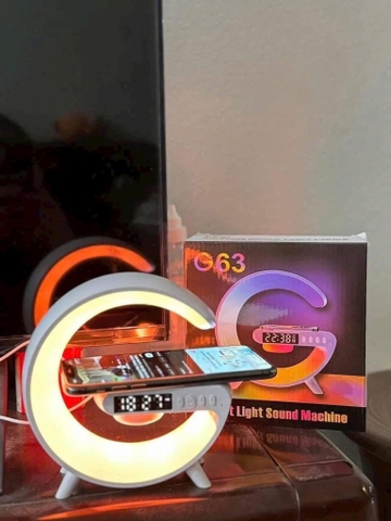Loa blutooth kèm đồng hồ, đèn ngủ, sạc ĐT G63