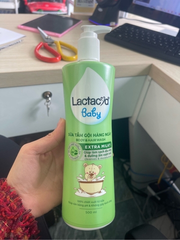 Lactacyd Milky - Sữa tắm gội trẻ em 500ml (chai)