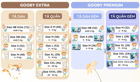 Bỉm gooby ngày L quần
