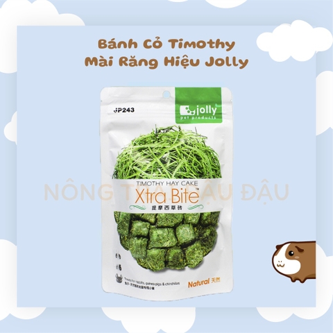 Bánh Cỏ Timothy Mài Răng Cho Thỏ, Bọ Ú, Chinchilla Hiệu Jolly 140g