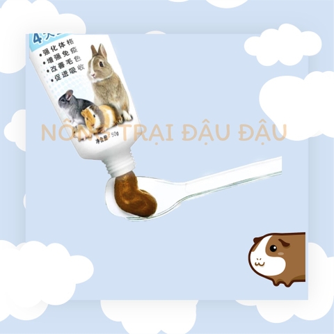 Gel dinh dưỡng Dr.Bunny giúp tăng cường đề kháng, hấp thu dưỡng chất cho Thỏ, Bọ Ú, Chinchila, Hamster DR330 - 50g