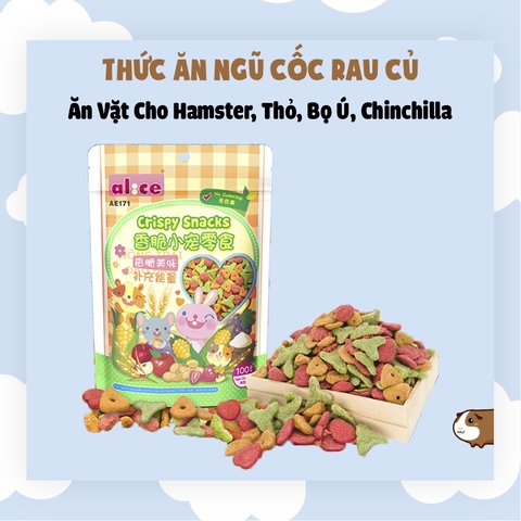 Thức Ăn Ngũ Cốc Cho Hamster, Thỏ, Bọ Ú, Chinchilla 100gr