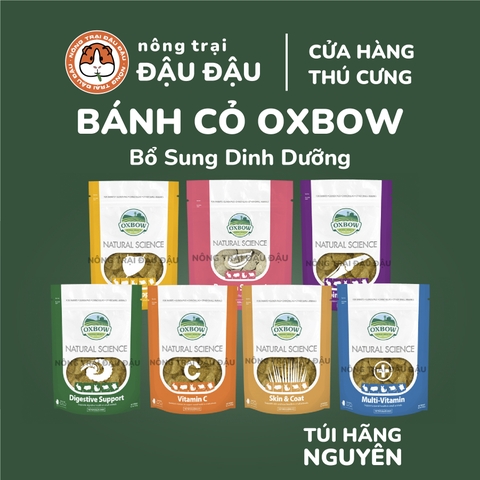 Bánh Cỏ Oxbow Bổ Sung Dinh Dưỡng, Hỗ Trợ Sức Khỏe Cho Thỏ, Bọ Ú, Chinchilla, Hamster Túi Nguyên Hãng