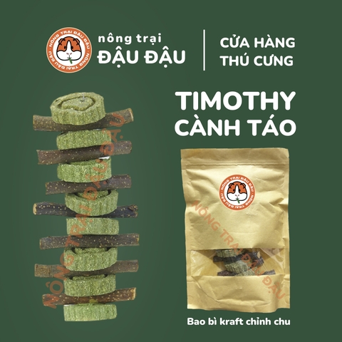 Dây Bánh Cỏ Mài Răng Hỗ trợ Giảm Stress Thức Ăn Cho Thỏ, Bọ Ú, Chinchilla