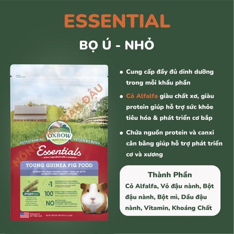 Cỏ Nén Oxbow Cho Bọ Ú Essential Garden Select Oxbow 2,25kg