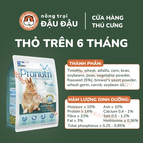 Cỏ Nén Pronutri Cho Thỏ - Chăm Sóc Da & Lông