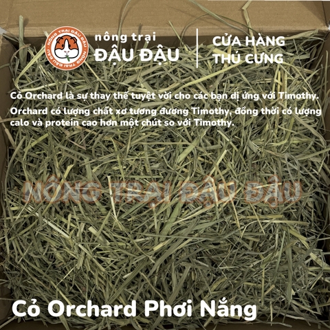 Cỏ Orchard Cho Thỏ, Bọ Ú, Chinchilla Giàu Chất Xơ Cành Mềm Mỏng 500g