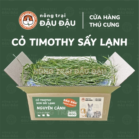 Cỏ Timothy Sấy Lạnh 50% Lá Nguyên Cành - Đậu Đậu Fresh Select