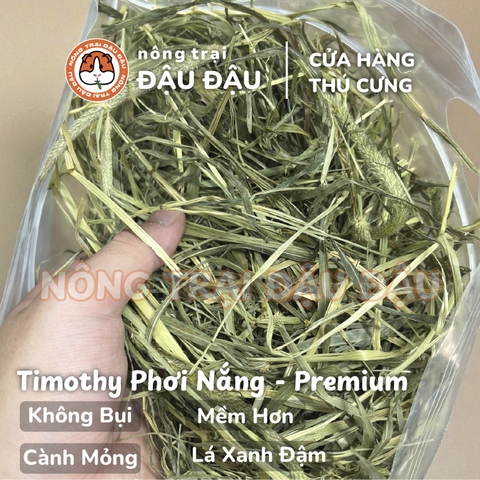 Cỏ Timothy Cho Bọ Ú, Thỏ, Chinchilla Timothy Phơi Nắng Không Bụi Cành Mỏng 500g