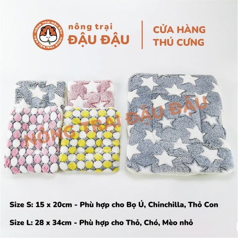 Đệm Bông Cho Bọ Ú, Thỏ, Chinchilla Mềm Mịn Ấm Ấp
