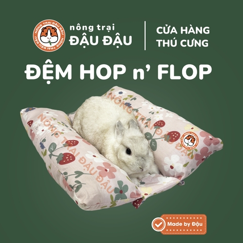 Đệm Cho Thỏ, Bọ Ú, Chó, Mèo Đệm Hop n' Flop Đậu Đậu