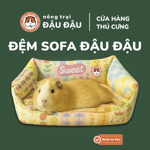 Đệm Sofa Cho Bọ Ú, Thỏ, Chó, Mèo, Thú Nhỏ Đệm Vải Thoáng Mát Phù Hợp 4 Mùa