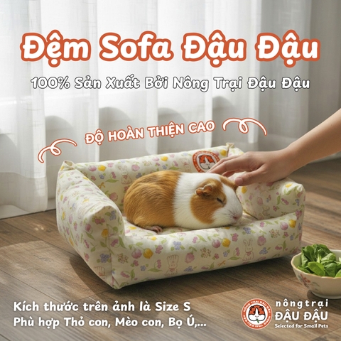 Đệm Sofa Cho Bọ Ú, Thỏ, Chó, Mèo, Thú Nhỏ Đệm Vải Thoáng Mát Phù Hợp 4 Mùa
