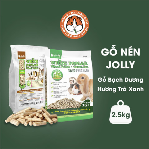 Gỗ Nén Lót Chuồng Jolly Cho Thỏ, Bọ Ú, Chinchilla Gỗ Bạch Dương 2.5kg