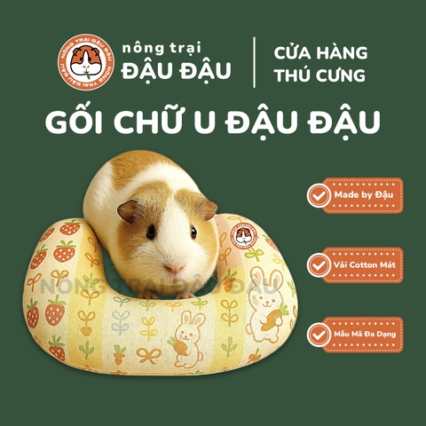 Gối Nằm Đậu Đậu Chuyên Dụng Cho Bọ Ú, Thỏ, Thú Nhỏ, Chó, Mèo