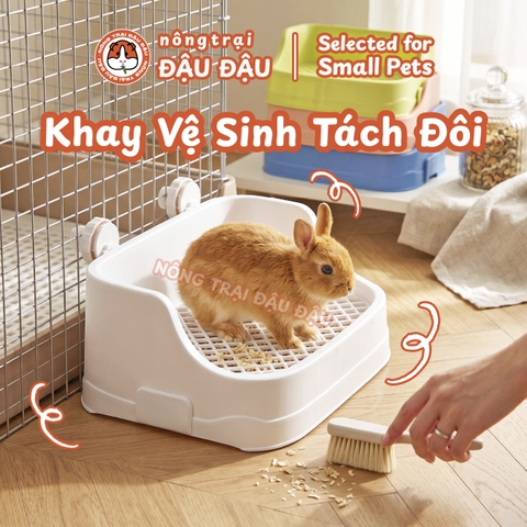 Khay Vệ Sinh Cho Thỏ, Bọ Ú, Chinchilla Cao Cấp Tiện Lợi 