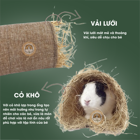Ống Chui Cho Bọ Ú, Thỏ, Hamster Đường Hầm Chui Trú Ẩn