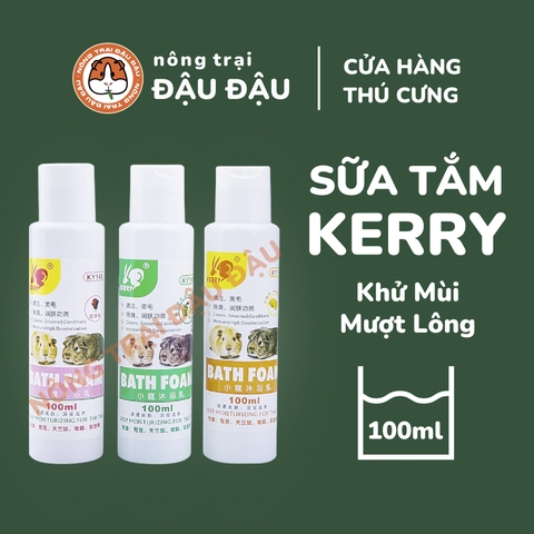Sữa Tắm Cho Bọ Ú, Thó Nhỏ Hiệu Kerry Chống Rụng Lông, Mượt Lông, Dưỡng Ẩm 100ml