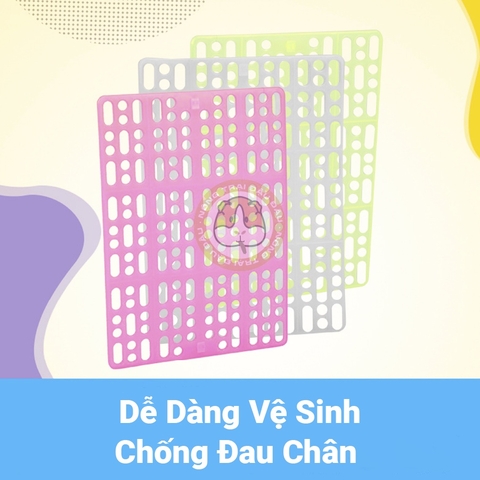 Tấm Lót Chuồng Cho Thỏ, Bọ Ú, Thú Nhỏ Chống Đau Chân Hạn Chế Kẹt Phân