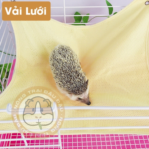 Võng Nằm Cho Bọ Ú, Nhím, Hamster, Thú Nhỏ Vải Lưới Thoáng Mát