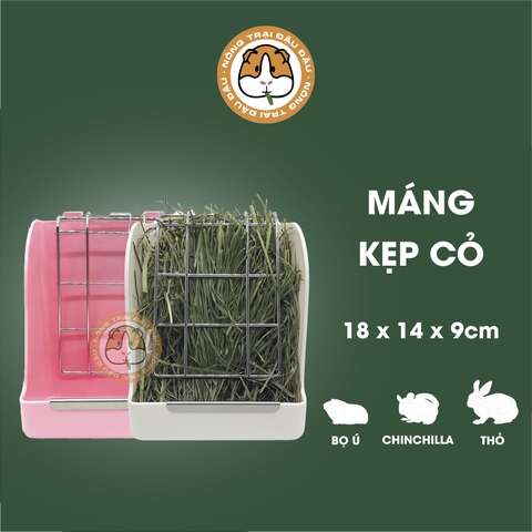 Máng Kẹp Cỏ Cho Thỏ, Bọ Ú, Chinchilla Tiết Kiệm Cỏ Chống Rơi Cỏ