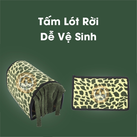 Hầm Trú Ẩn Cho Bọ Ú Chuột Lang Có Rèm Che