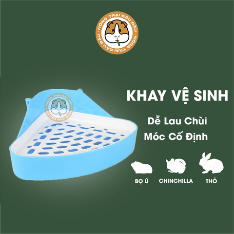 Khay Vệ Sinh Cho Thỏ, Bọ Ú, Chinchilla Hình Tam Giác