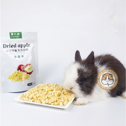Táo Sấy Ăn Vặt Cho Thỏ, Bọ Ú, Hamster Giàu Vitamin 60g