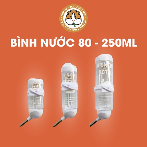 Bình Nước Cho Hamster 80ml, 125ml, 250ml