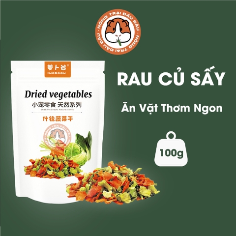 Rau Củ Sấy Cho Thỏ, Bọ Ú, Chinchilla Giàu Vitamin 100g