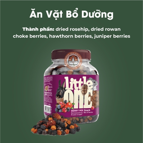 Thức Ăn Vặt Little One Berry Mix Cho Thỏ, Bọ Ú, Chinchilla Bổ Dưỡng 200g