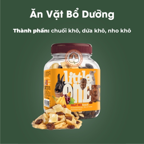 Trái Cây Sấy Little One Ăn Vặt Cho Thỏ, Bọ Ú, Chinchilla Bổ Dưỡng 200g