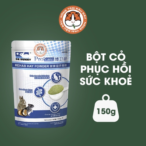 Bột Cỏ Phục Hồi Sức Khoẻ Khẩn Cấp Cho Thỏ, Bọ Ú, Chinchilla DrBunny Procare DR359 150g